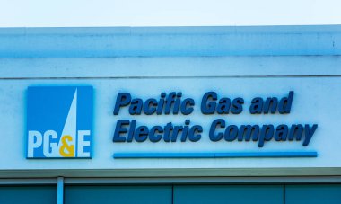 PGE, Pacific Gas and Electric, San Francisco Körfez Bölgesi - Kaliforniya, ABD - Ekim 2019