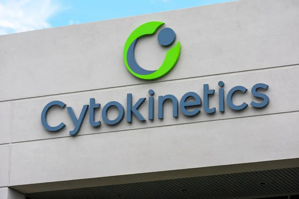 Цитокинетический Знак Логотип Cytokinetics Inc Public Traded Biopharmaceutical Company South — стоковое фото