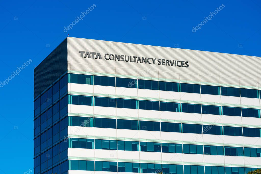 Tata Consultancy Services office in Silicon Valley. TCS is an Indian information technology service and consulting company headquartered in Mumbai - Santa Clara, California, USA - 2020