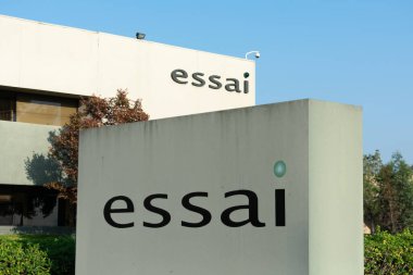 Silikon Vadisi 'ndeki yüksek teknoloji elektrik ve elektronik imalat şirketinin merkezi Fremont, CA, USA - 2020