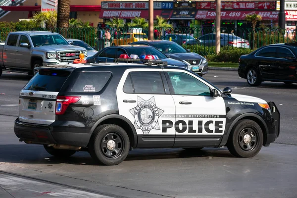 Поліцейський Департамент Лас Вегаса Транспорт Перехоплювач Lvmpd Патрулювання Вуличного Руху — стокове фото