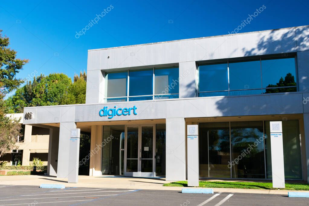 DigiCert Silicon Valley office exterior. The company is focused on digital security. - Mountain View, California, USA - 2020