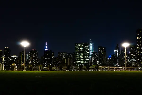 New York Usa Dicembre 2019 Pier Long Island City Tramonto — Foto Stock