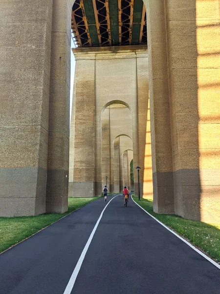 Archway Gang Rij Van Kolommen Als Een Lange Tunnel Met — Stockfoto