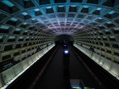 Washington DC / USA - 6 Eylül 2016: Federal Üçgen, Washington DC 'deki Metro Metro Metro İstasyonunun içi