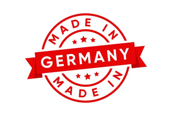 Icona Del Francobollo Made Germany — Vettoriale Stock
