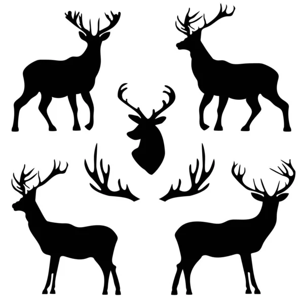 Background Patterns Deer Horns Stock Illustration