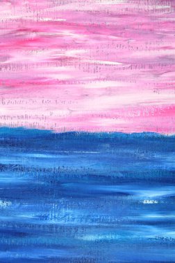 Mavi ve pembe tonlarda soyut sanat arkaplanı