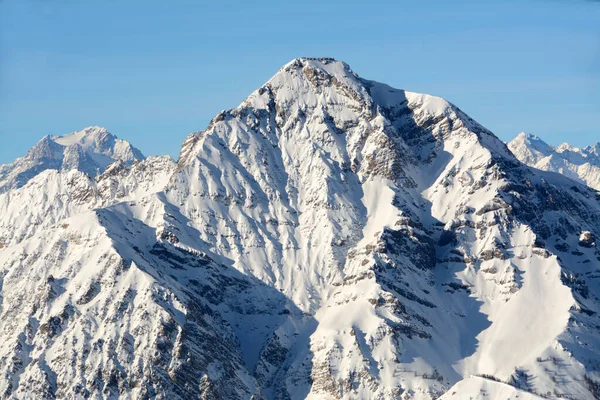 Гора Чабертон Имеет Высоту 3131 Метр Является Горой Коттийских Альпах — стоковое фото