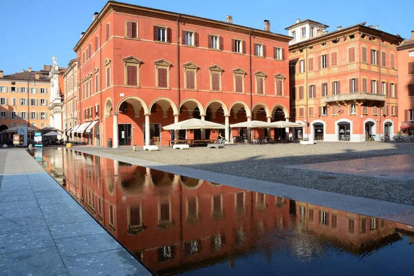 Włochy Modena Czerwca 2019 Piazza Roma Akademia Wojskowa Modenie Emilii — Zdjęcie stockowe