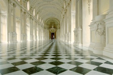 Mimar Filippo Juvarra 'nın Reggia di Venaria' daki başyapıtlarından biri olan Salone di Diana aynı zamanda Galleria Grande olarak da bilinir.