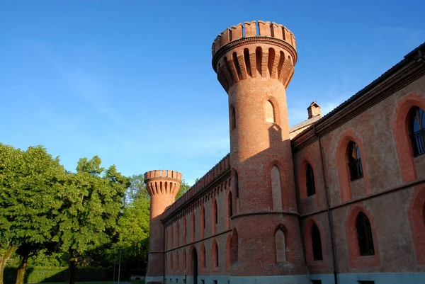 Castelo Pollenzo Uma Das Residências Sabóia Reconhecidas Pela Unesco Sistema — Fotografia de Stock