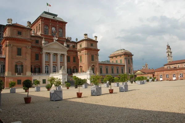 Det Kungliga Röda Slottet Racconigi Ligger Provinsen Cuneo Piemonte Men — Stockfoto