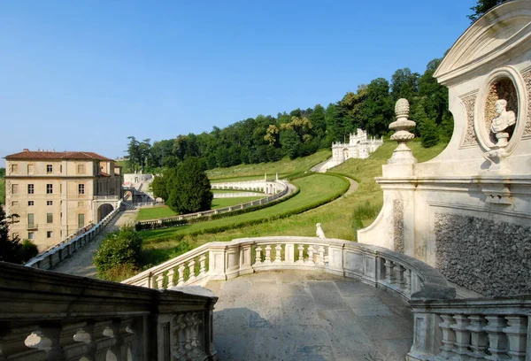 Villa Della Regina Είναι Ένα Δέκατο Έβδομο Αιώνα Τορίνο Βίλα — Φωτογραφία Αρχείου