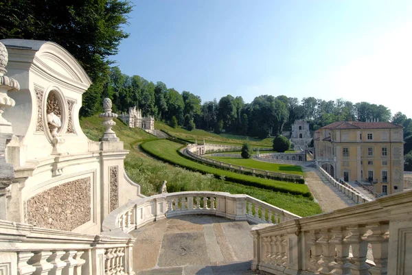 Villa Della Regina Turínská Vila Sedmnáctého Století Která Nachází Kopci — Stock fotografie