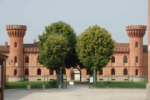 Castelo Pollenzo Uma Das Residências Sabóia Reconhecidas Pela Unesco Sistema — Fotografia de Stock