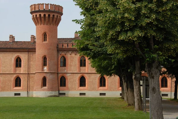 Castello Pollenzo Una Delle Residenze Sabaude Riconosciute Dall Unesco Nel — Foto Stock