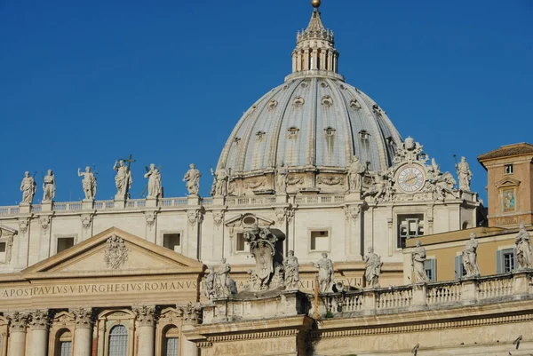 Dome San Pietro Called Cupolone Overlooks Basilica San Pietro Vatican — Stock Photo, Image