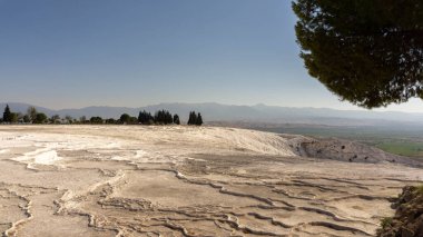Pamukkale 'nin termal yayları, unesco dünya mirası.