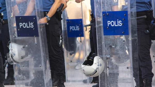 police are on guard of order protecting people at protests