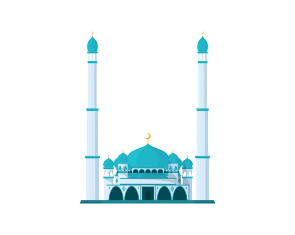 Mezquita Detallada Con Ilustración Torre Alta — Vector de stock