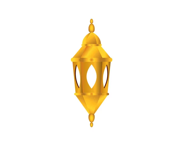 Golden Islamic Lamp Ramadhan Kareem Lamp —  Vetores de Stock