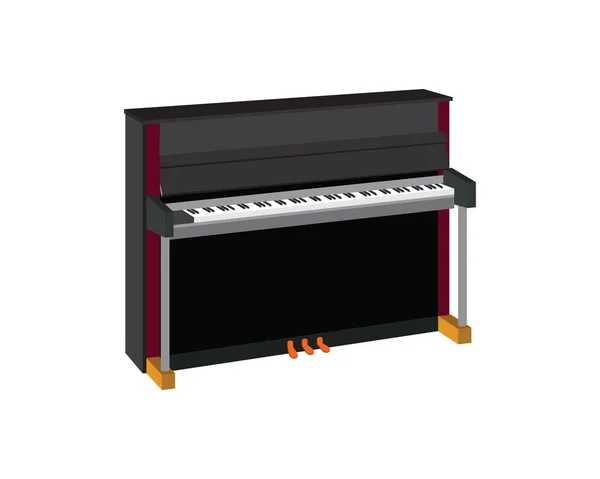 Ilustración Detallada Realista Del Piano — Vector de stock