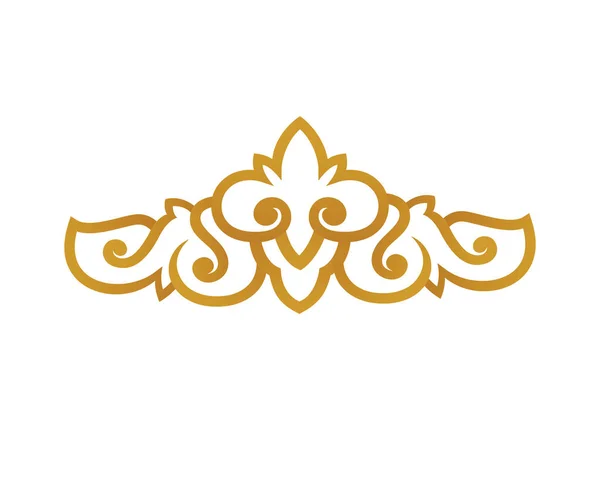 Vintage Elegante Vector Ilustración Oro Tiara — Vector de stock