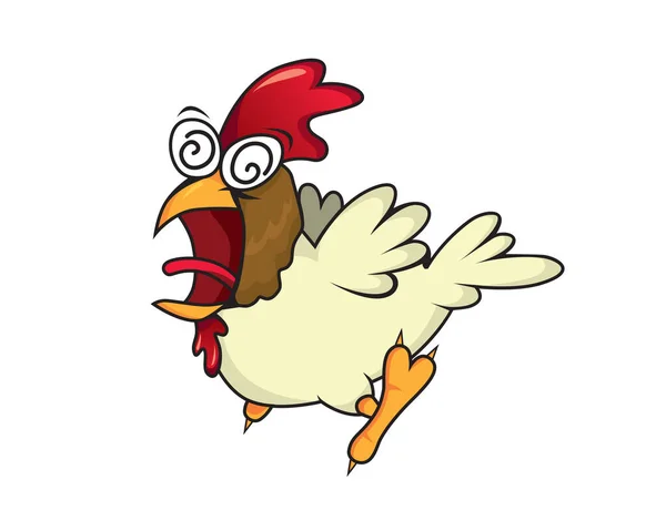 Frightened Chicken Vector Art Stock Images Depositphotos
