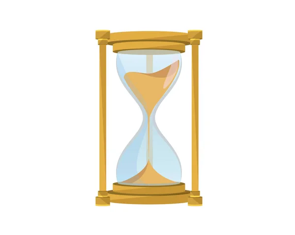 Vecteur Illustration Détaillé Sablier Horloge Sablier — Image vectorielle