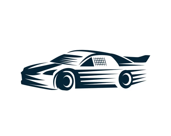 Nascar Závodní Auto Ilustrační Vektor — Stockový vektor