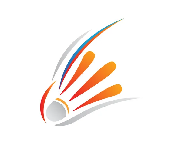 Creatieve Kleurrijke Badminton Symbool Illustratie Vector — Stockvector