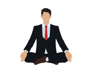 Meditasyon Jesti Vektörü Yöneticisi veya Çalışanı