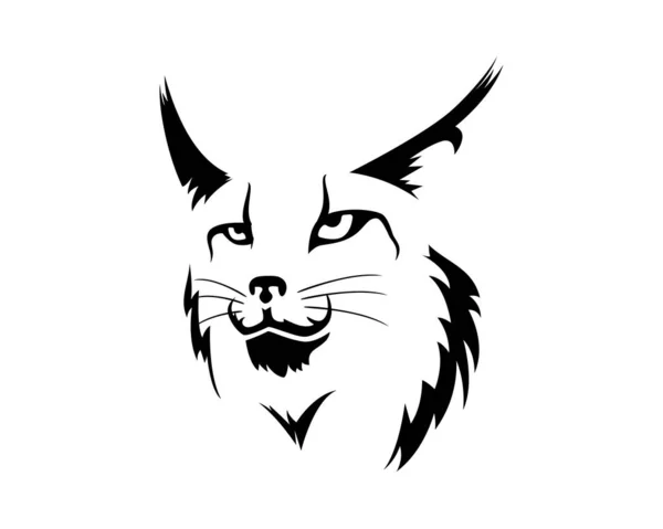 Lynx Arc Illusztráció Sziluett Stílus Vektor — Stock Vector