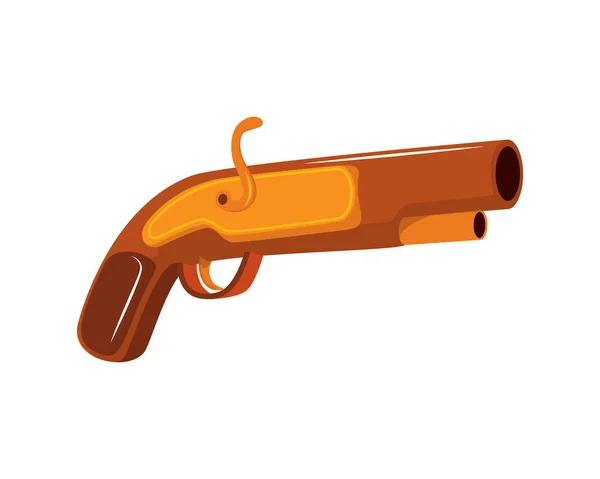 Vector Ilustración Pistola Antigua Antigua Detallada — Vector de stock