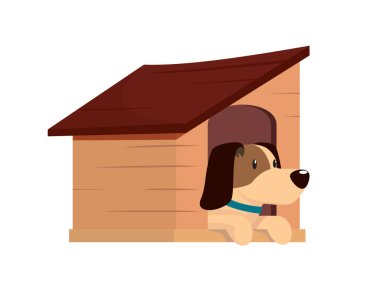 Köpek, Ev Sembolü ve Hayvan Dükkanı Sembol Vektörü ile Birleştirildi