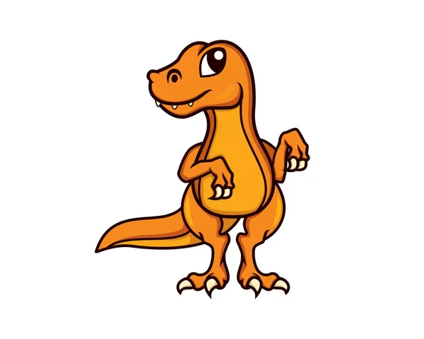 Vector Ilustración Detallado Tyrannosaurus Rex — Vector de stock