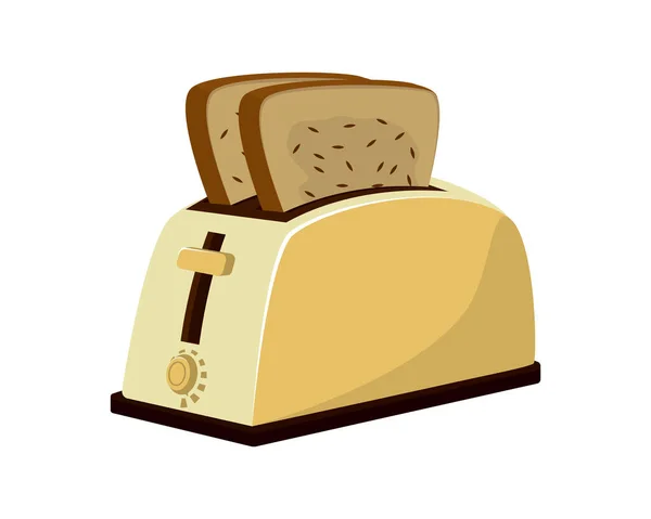 Ekmek Çizim Vektörüyle Ayrıntılı Tost Makinesi