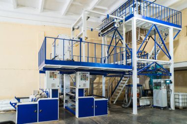 Şişmiş film ekstrüzyon plastik poşet Makinası