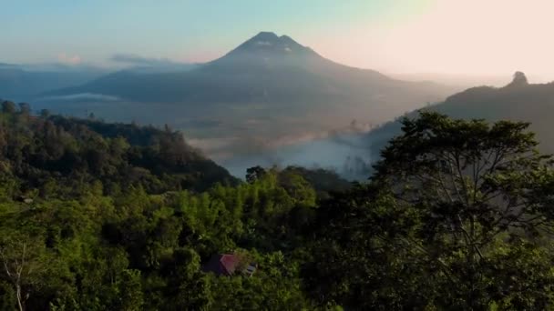 Beautiful timelapse stone Islands and rocks on the coast of the island, Indonesia, Bali — Stock Video