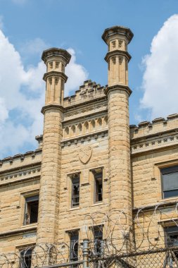 Eski terk edilmiş hapishane/hapishane Illinois, ABD.