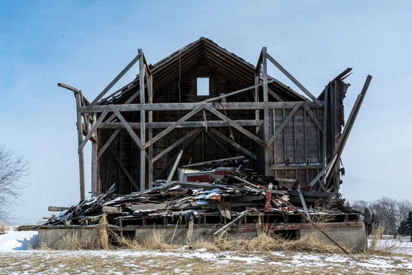 Edificio Residencial Demolido Illinois Estados Unidos — Foto de Stock