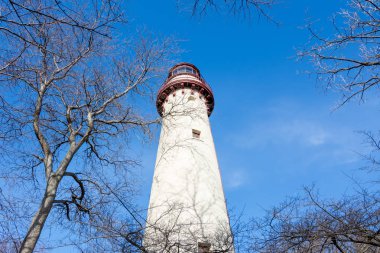 Rüzgar noktası deniz feneri (veya windpoint ışık istasyonu) 108 metreden uzun boylu standları ve büyük göller üzerinde en eski ve en yüksek fenerler biridir. Racine, Wisconsin, ABD.