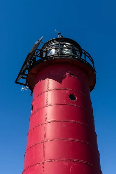 Kenosha North Pierhead Pier Head Lighthouse Late Winter Early Spring — Stock Photo, Image