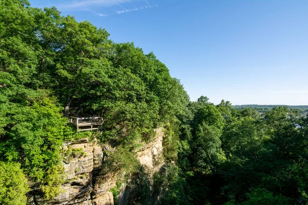 Wildcat Canyon Overlook Late Spring Early Summer Starved Rock State — Photo