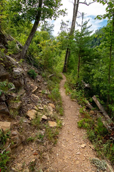 Paisagem de Smoky Mountains ao longo das trilhas. Smoky Mountains Nat — Fotografia de Stock