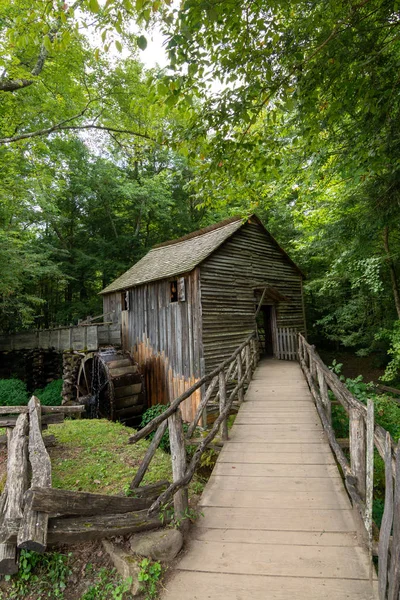 Water wheel and old mill in the woods.  Cades Cove, Smoky Mounta
