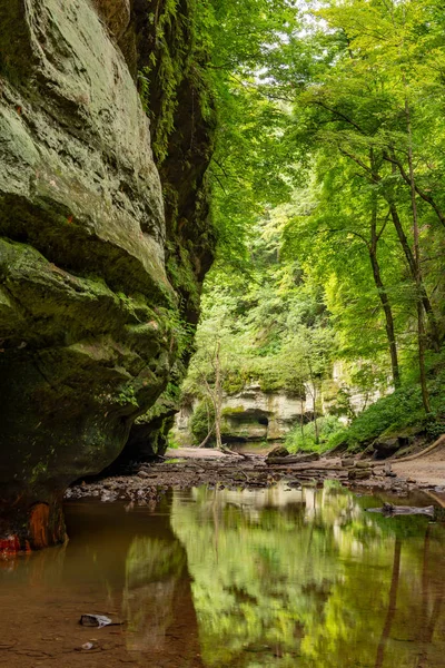 Matthiessen Eyalet Parkı, Illinois. — Stok fotoğraf