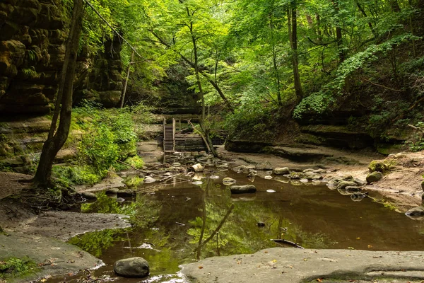 Matthiessen Eyalet Parkı, Illinois. — Stok fotoğraf