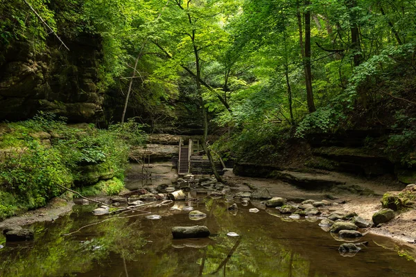 Matthiessen Eyalet Parkı, Illinois. — Stok fotoğraf